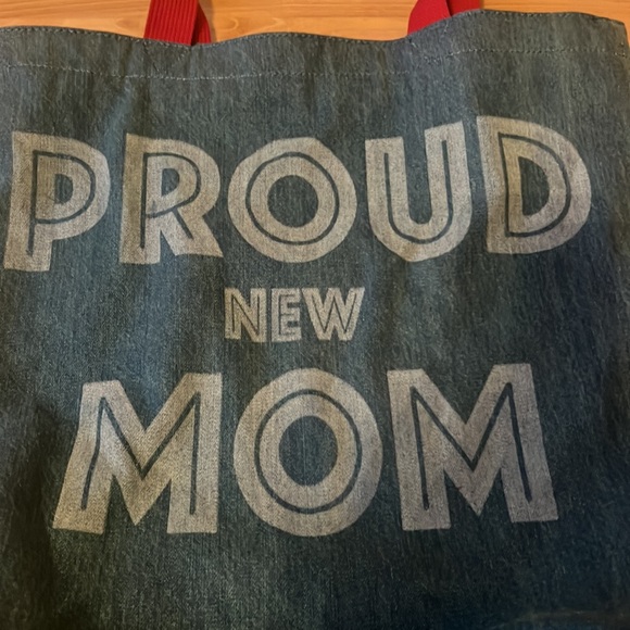 New Levi Proud New Mom Mickey Mouse Disney denim Tote - Picture 2 of 7